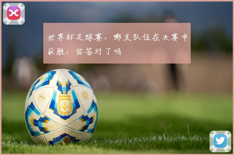 世界杯足球赛，哪支队伍在决赛中获胜，你答对了吗